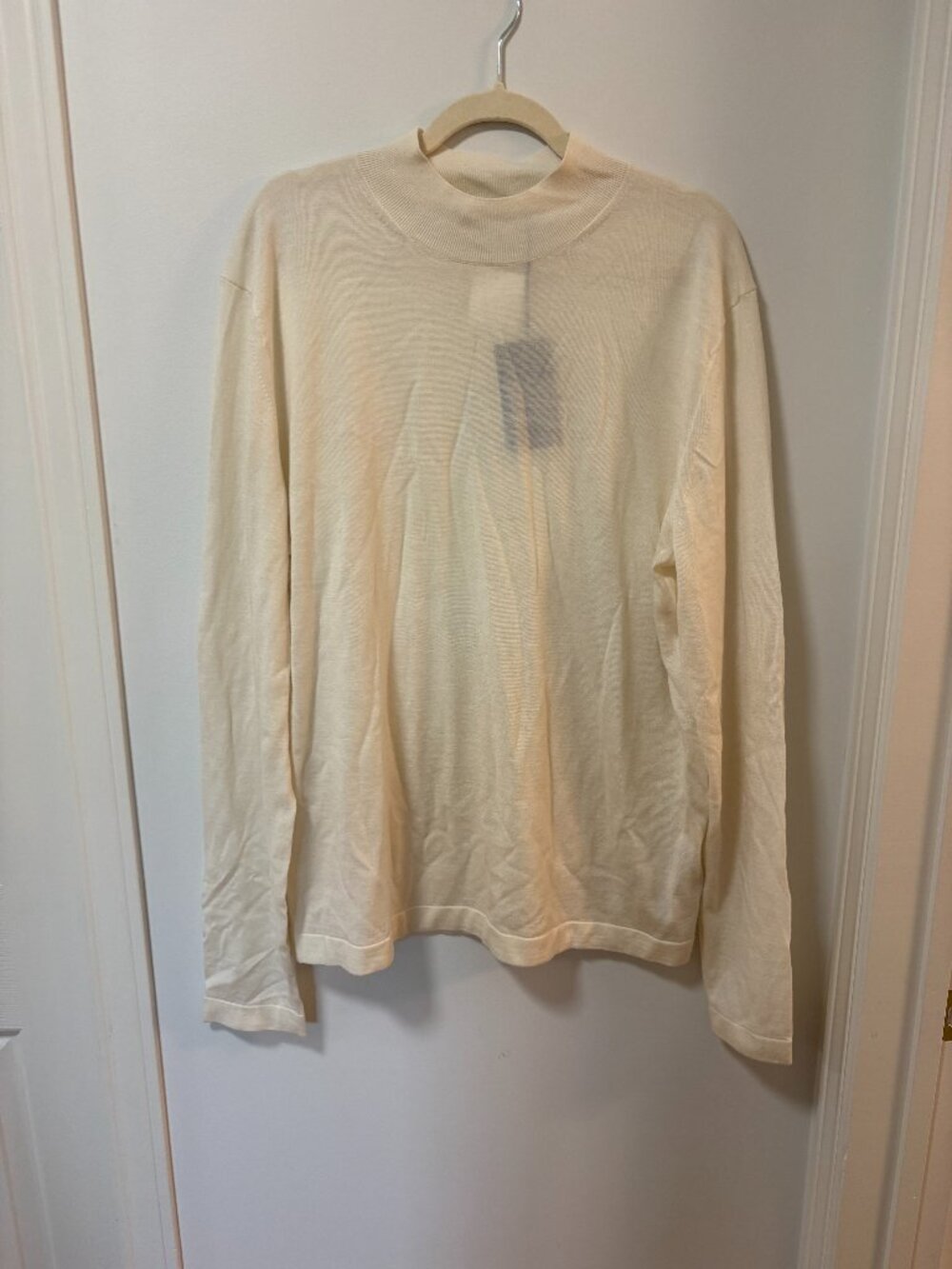 Tiger Of Sweden 100% Merino Wool Cream Colour Sweater Size XL NEW Pullover